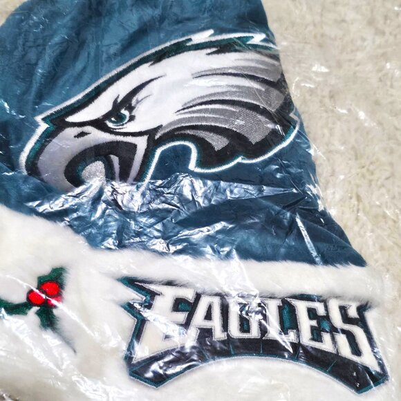 Philadelphia Eagles Plush Embroidered Santa Claus Hat Unisex NWT - Picture 5 of 10